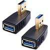 Cable Matters Conf. da 2 adattatori USB3.0 angolati sinistro/destro