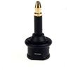 REY Adattatore audio digitale Jack 3.5 mm maschio a Toslink femmina, Nero