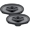 Hertz X 690 - Coppia Altoparlanti Coassiali 4 Vie 6x9, 340W Picco, 4 Ohm, Cono in Carta Pressata Idrorepellente, Tweeter e Supertweeter in PEI, Griglie Incluse
