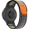 SumRioo 20 mm Cinturino per Garmin Vivoactive 5/Vivoactive 3/3 Music/Venu/Venu 2 Plus/Venu Sq/Sq 2, Nylon Cinturino per Garmin Forerunner 55/165/165 Music/245/245 Music/645/645 Music, Arcobaleno