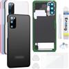 Enkeig Vetro Posteriore per Samsung Galaxy S20 G980 G981, Nero