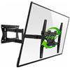 XTRARM TiTon 120 cm Supporto TV Parete per 42-75 Pollici - Braccio TV Extra Lungo fino a 120 cm, Girevole e Inclinabile, Portata 40 kg, VESA fino a 400x400 mm, Gestione Cavi Integrata