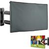kwmobile 49-50 TV Copertura TV esterno - Custodia protettiva schermo televisore, contro polvere e sole, grigio