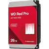 WD Red Pro 26TB NAS Hard Disk Interno 3,5 - 7200 RPM, SATA 6 Gb/s, CMR, Cache da 512MB