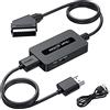 Kirolle Convertitore Scart a HDMI, Maschio Convertitore Scart In HDMI Out,per Sky/DVD/STB per la Visualizzazione su HDTV