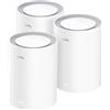 Cudy Dual Band BE3600 WiFi 7 Sistema Mesh Wi-Fi, 3,6 Gbps 160 Mhz, copertura fino a 270 m², 3 porte Gigabit, compatibile con Multi-VPN, controllo APP Cudy (M3600, confezione da 3)