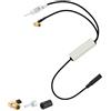Vecys Antenna Splitter Amplificatore DAB FM per Auto SMB Femmina a DIN Maschio a DIN Femmina Convertitore Adattatore Compatibile con AM/FM/DAB+ Antenna Autoradio Clarion JVC Alpine