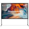 Valerion Schermo per proiettore da esterno da 120 pollici con supporto, installazione a 3 minuti, borsa per il trasporto con ruote, supporto UHD 4K/8K, autoportante, telaio in lega portatile, 16:9 HD