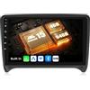 SIXWIN 4+64G Autoradio Android 15 per Audi TT 8J MK2 (2008-2014) con CarPlay/Android Auto/Mirror Link,9 Pollici HD TouchScreen Schermo Navigatore WiFi Bluetooth 5.0 FM/RDS 32EQ+Telecamera