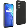 REY Cover in Gel TPU Nera per REALME 6-6S - NARZO, Ultra Sottile 0,33 mm, Morbido Flessibile, Custodia Silicone