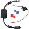 Vecys FM/AM DAB DAB+ Auto Antenna Segnale Amplificatore Booster DIN Femmina a Maschio Adattatore 12V Radio Digitale Splitter con Anello Magnetico per Audio Digitale