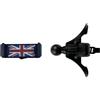 MCOAORN Supporto per telefono auto per Mini Cooper R50/R52/R53 - Ventilazione rotonda per iPhone e smartphone, impugnatura senza mani (Union Jack)