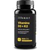 Zenement | Vitamina D3 + K2, Colecalciferolo (2000 UI) & MK-7 (150 μg), 200 Capsule Softgel | con Olio Extravergine di Oliva Spagnolo | Ossa, Muscoli e Sistema Immunitario | 100% Ingredienti Naturali