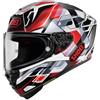 SHOEI Casco X-SPR PRO VALION Rosso Bianco SHOEI