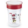 NUK Magic Cup bicchiere antigoccia | 8+ mesi | 230 ml | Bordo 360° anti-rovesciamento per bere da qualsiasi lato | A prova di perdite | Lavabile | Disney Minnie