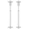 Cloudpower 2 aste telescopiche di supporto, sistema di supporto regolabile, asta di supporto regolabile per armadietti, 30-50 cm/50-80 cm, staffa di sollevamento per lavello, armadietto, divano (35-50 cm, bianco