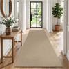 SHACOS Tappeto Corridoio Lungo 80x240cm,Tappeti Runner Antiscivolo Marrone | Passatoia Corridoio Lavabile, Pelo Corto, Tappeto Cucina Moderno, per Ingresso, Lavanderi