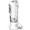 Meichoon Frullatore portatile elettrico USB Juicer Cordless 600ml/21oz Dimensione Personale Beccuccio a 6 lame Testa Sport Travel LB34 Bianco, Q-LB34 White