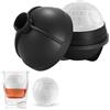 XIZAO Stampo per cubetti di ghiaccio a forma di stella della morte, 7 cm, rotondo, in silicone, per cocktail Whiskey Bourbon
