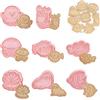 Honicemar Set di Formine per Biscotti a Forma di Animali 3D Tagliabiscotti Plastica Stampi, a Forma di Animali Dell'oceano 8 Pezzi Formine Biscotti per Decorare Biscotto Dolci Torta