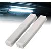ONCCI Luce notturna a LED per bagagliaio, luce notturna magnetica, USB, per auto, camion, scale, magazzino, roulotte, camera, armadio a LED con sensore di movimento (bianca)