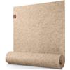 Sidorenko Moderno runner da tavola in feltro beige - 150 x 40 cm - tovaglia lavabile con etichetta in pelle - runner da tavolo in feltro per esterni