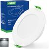 HOMEOW 12x Faretti LED da Incasso per Cartongesso, Diametro foro 75-90mm, 220V 5W 6000K Luce Fredda Faretti LED Interno da Incasso, IP44 Faretti LED Soffitto Incasso per Bagno, Diametro 100mm