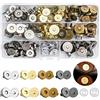 CKJ 60 Set Bottoni Magnetici per Borse 14 mm e 18 mm, Chiusura Magnetica in Metallo, 4 colori Chiusure Snap Magnetico, Bottoni Calamita per Borsa, Cucito, Artigianato, Abiti in Pelle