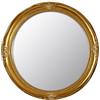 Funerom Specchio decorativo da parete, stile vintage, rotondo, 31 cm, colore: oro
