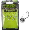 PRO FILSTAR Testine Piombate 5 x 1,5g - Ami da Pesca N6 - Ami Piombati per Esche Artificiali - Kit Teste Piombate - Jig Head Fishing Set - Piombi da Pesca - Attrezzatura - Accessori - Sport Set