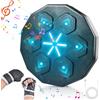Forhome Music Box Machine Salto Boxer Musicale A Parete Con Guanti Boxe Macchina Elettronica Boxe Musicale LED Parete Smart Boxing Target Attrezzature,Supporta Bluetooth,9 Modalità per Bambini Adulti (NeroA)