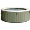 INTEX - Spa Idromassaggio PureSpa™ Bubble Massage 4 Posti Verde Oliva - altezza 71 cm diametro 196 cm