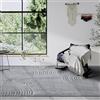 Elle Decor ation Tappeto a pelo lungo, moderno per soggiorno, Shaggy, motivo moderno, morbido bohémien, per soggiorno, camera da letto, grigio chiaro, 120 x 170 cm