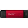 KINGSTON TECHNOLOGY SSD Esterno Kingston Dual Portable da 1 TB USB-A e USB-C rosso/nero