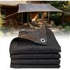 Riisoyu 2x3m Rete Ombreggiante con Occhielli, Rete ombreggiante da Giardino Protezione Solare 80% Anti-UV Traspirante Telo ombreggiante per Recinzione Adatto per Balcone Terrazzo Recinzione Giardino