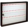 CASSETTE POSTALI ALUBOX ALUBOX Bacheca Portachiavi Da Parete In Alluminio 30X5X14 Cm Porta Chiavi Da Muro Per Casa Interno O Esterno Protetto Made In Italy Con 48 Ganci Numerati (ANTRACITE)