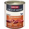ANIMONDA GranCarno maiale con cuori di pollame 800g