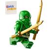 LEGO Ninjago Dragons Rising: Lloyd Garmadon Minfigure con doppie spade - Ninja verde età 6+