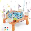 Maycoly Pesca Gioco Magnetico, Gioco Pesca Bambini, Musicale Elettrico con 45 Pesciolini e 4 Canna da Pesca, Pesci Giocattolo Educativo Interattivi per Adatto a Bambini e Bambine dai 3 Anni in su
