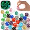Eniyou 30 PCS Biglie Luminose 12mm di Fosforescenti Biglie si Illuminano Palline di Vetro Luminose Biglie di Vetro Che Si Illuminano al Buio