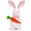 XIMEY Coniglio Peluche, Peluche Coniglietto Pasquale, Coniglietto Pasquale Decorazione, Regalo Pasqua per Ragazze e Ragazzi, per i Giochi e le Coccole (Barba-LB)