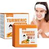 Utapossin Saponetta alla Curcuma, Detergente per il Viso Solido, Natural Ginger Bar Sapone, Face Soap, Rimozione Macchie Scure per Viso e Corpo Sapone da Bagno Schiarente Idratante, per Tutti i Tipi di Pelle