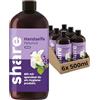 share Sapone liquido Patchouli, detergente delicato e profumo fresco senza microplastica, sapone vegano per le mani in dispenser di sapone (6 x 500 ml), pH neutro, sapone vegano, dona prodotti per