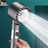 NONE Soffione doccia con filtro ad alta pressione Spray regolabile in 3 modalità con spazzola per massaggio rubinetto a pioggia accessori per il bagno