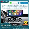 Road Top Schermo Multimediale Wireless da 12,3' con CarPlay e Android Auto per Mercedes-Benz Classe A W176, B W246, CLA, GLA dal 2013 al 2015