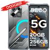 DOOGEE Telefono robusto DOOGEE Blade GT Play 5G 20 GB RAM (8+12) ROM con effetto luce Go, fotocamera LED, IA, Dimensity 7025