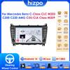 HIZPO Autoradio 2DIN 8" per Mercedes Benz Classe C CLC W203/ Classe CLK W209/ Classe G W463 GPS Wireless Carplay Android Auto 4G OBD DAB