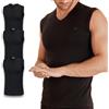 Robe di Kappa KAPPA Canottiere Magliette da Uomo in Cotone Elasticizzato Scollo a V - Confezione da 3 (IT, Testo, XL, Regular, Regular, Nero)