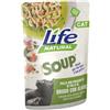 LIFE CAT Lifecat Soup Pollo e Prosciutto in Brodo di Alghe - Gatti - 60 g
