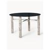 Westwing Collection Tavolo da pranzo con piano in vetro Sam, in varie misure -